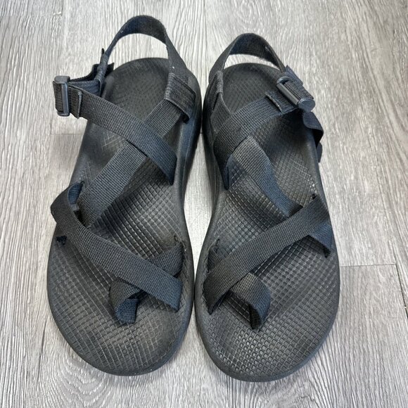 CHACO Mens Z/Cloud 2 Sport Hiking Sandal Sz 9 Black Strappy Toe Loop Adjustable main image 7